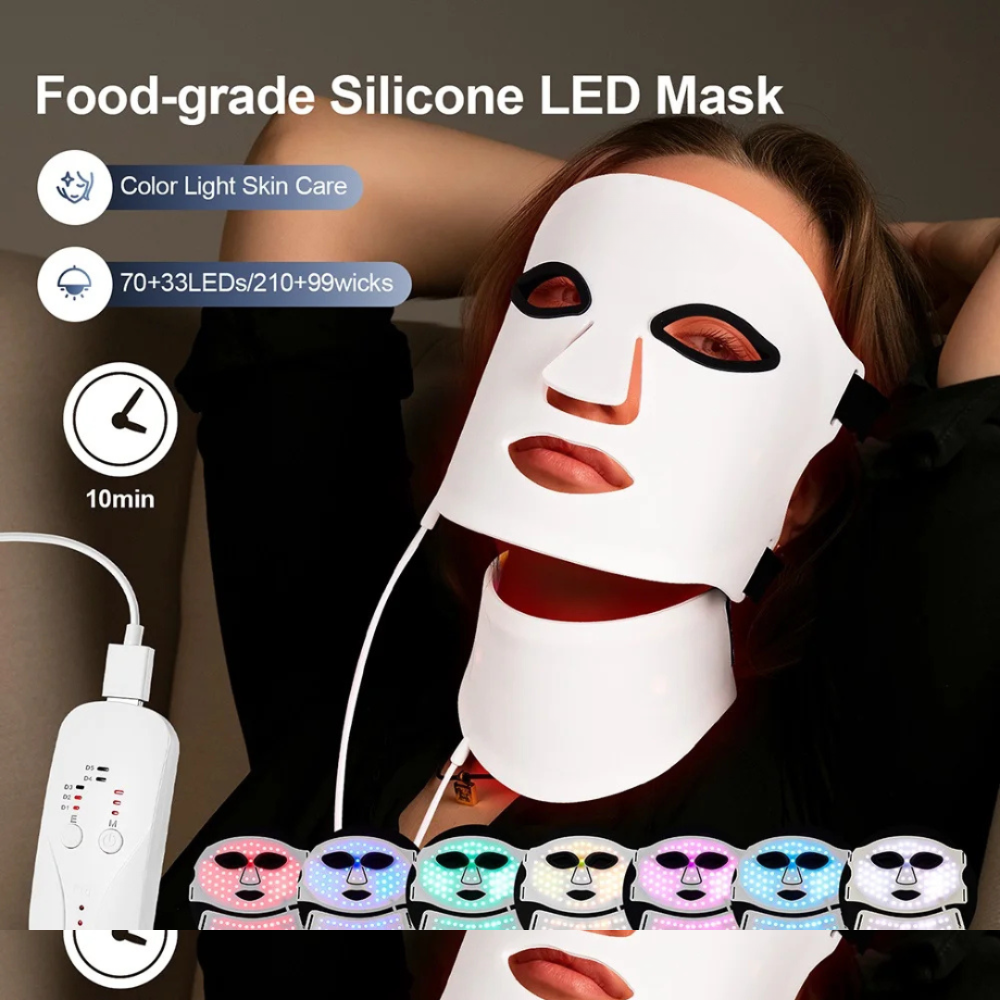 Derma - SkinLit Face & Neck Red light therapy Mask