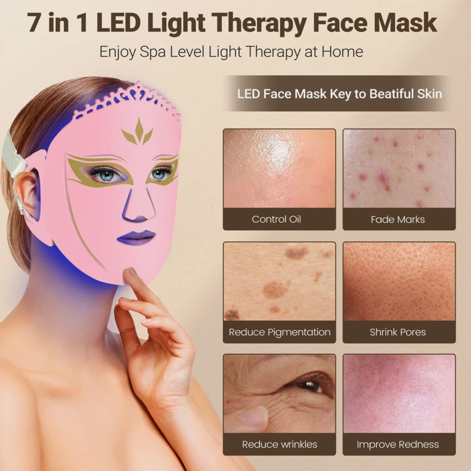 Silicone LED Skincare Device