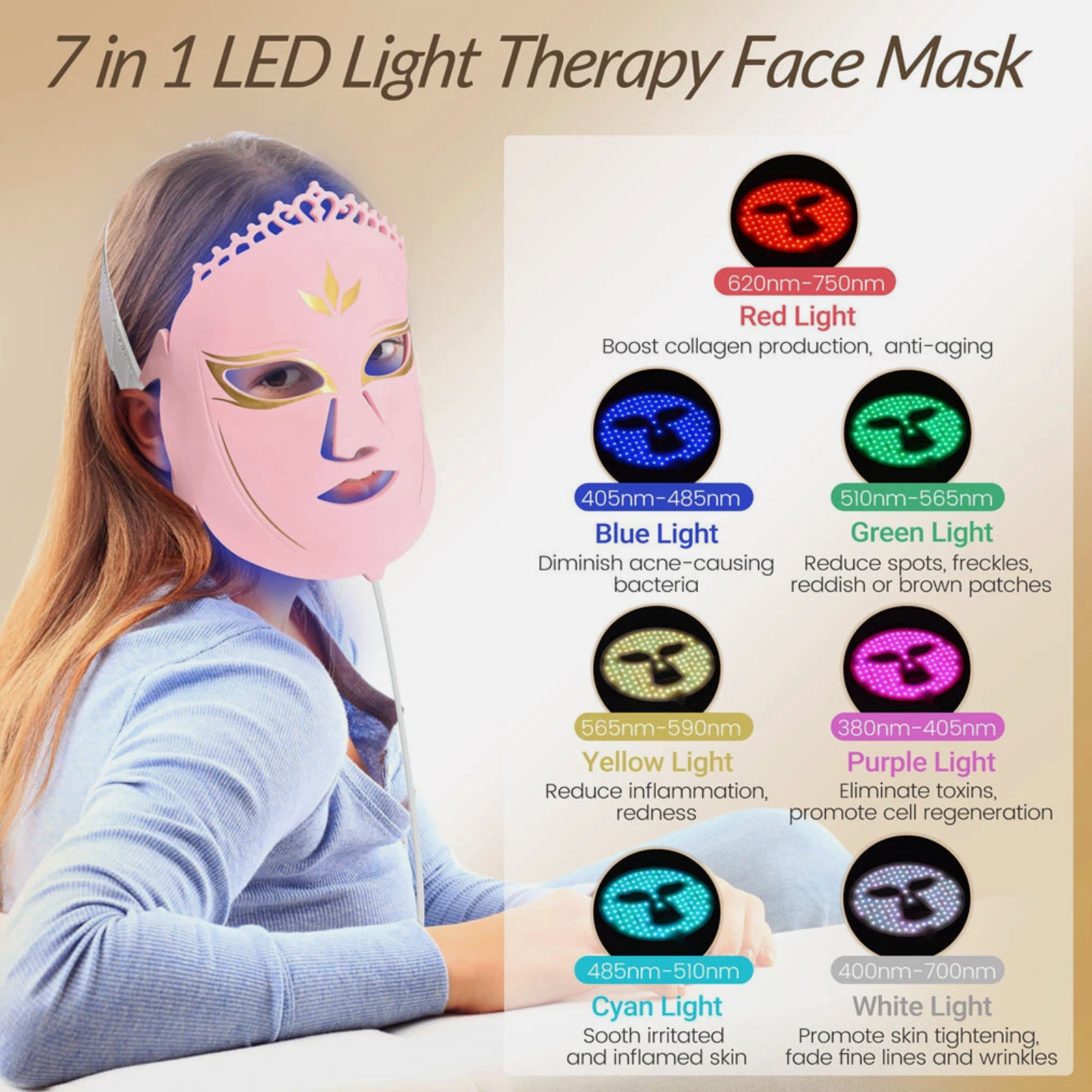 Silicone LED Skincare Device