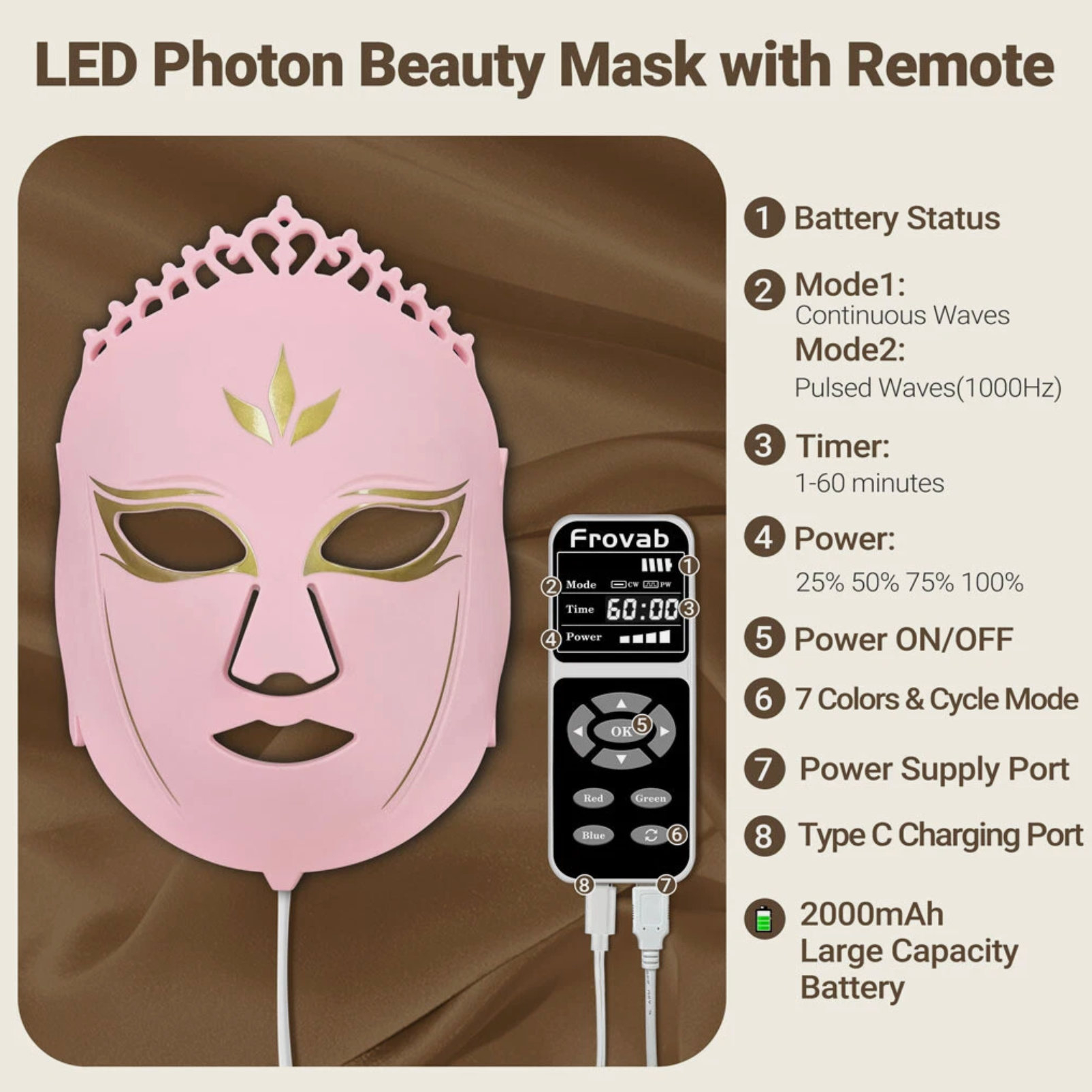 Silicone LED Skincare Device