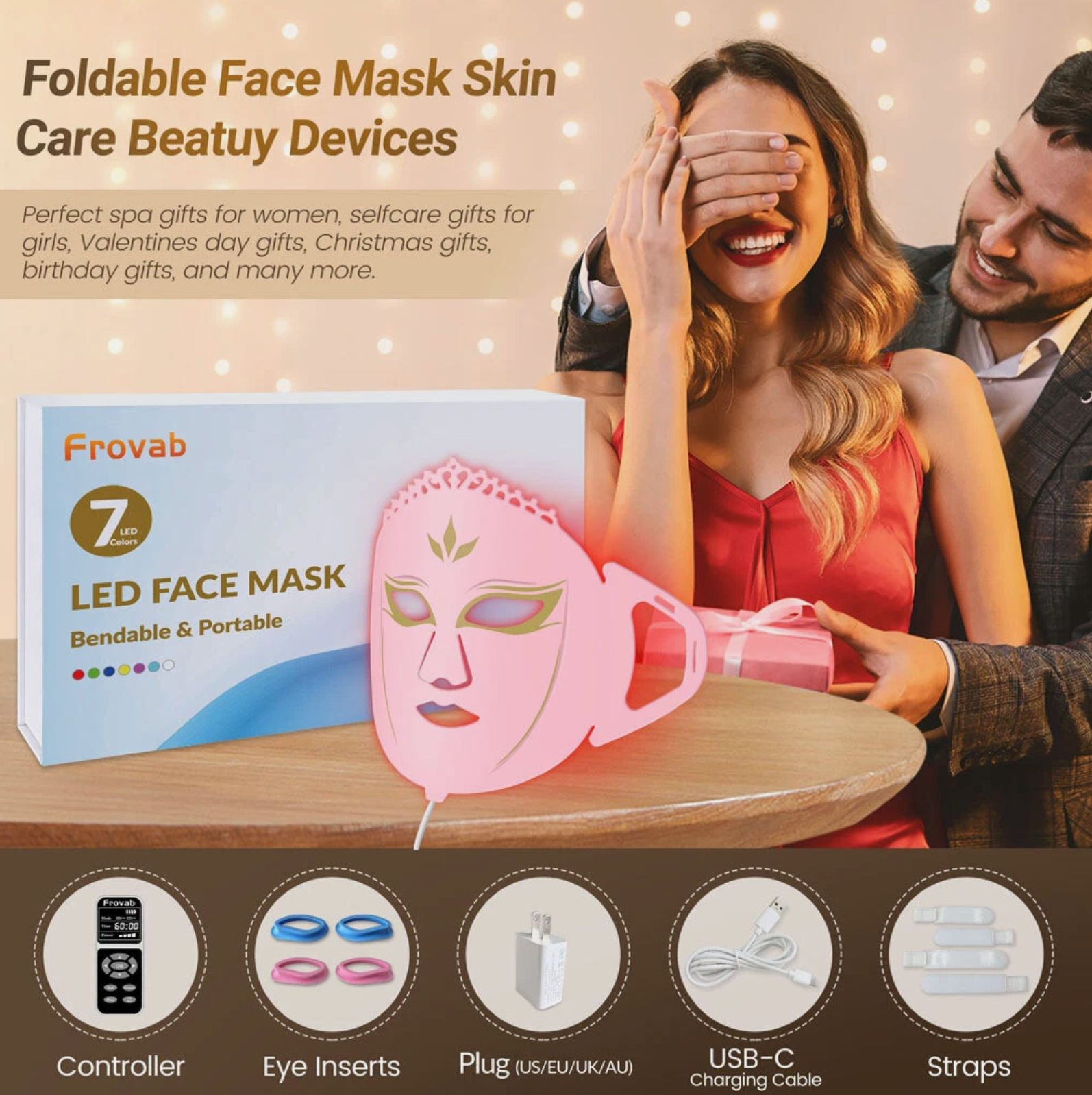 Silicone LED Skincare Device